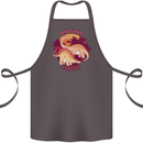 Dinosaur Expert Cotton Apron 100% Organic Dark Grey
