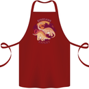 Dinosaur Expert Cotton Apron 100% Organic Maroon