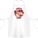 Dinosaur Expert Cotton Apron 100% Organic White