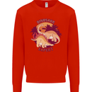 Dinosaur Expert Kids Sweatshirt Jumper Bright Red