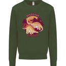 Dinosaur Expert Kids Sweatshirt Jumper Forest Green
