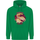 Dinosaur Expert Mens 80% Cotton Hoodie Irish Green