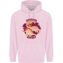 Dinosaur Expert Mens 80% Cotton Hoodie Light Pink