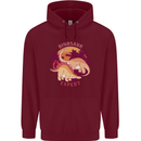 Dinosaur Expert Mens 80% Cotton Hoodie Maroon