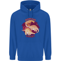 Dinosaur Expert Mens 80% Cotton Hoodie Royal Blue