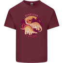 Dinosaur Expert Mens Cotton T-Shirt Tee Top Maroon