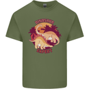Dinosaur Expert Mens Cotton T-Shirt Tee Top Military Green