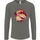 Dinosaur Expert Mens Long Sleeve T-Shirt Charcoal