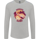 Dinosaur Expert Mens Long Sleeve T-Shirt Sports Grey