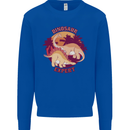 Dinosaur Expert Mens Sweatshirt Jumper Royal Blue