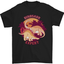 Dinosaur Expert Mens T-Shirt 100% Cotton Black