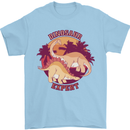 Dinosaur Expert Mens T-Shirt 100% Cotton Light Blue