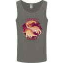 Dinosaur Expert Mens Vest Tank Top Charcoal