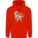 Dinosaur Halloween T-Rex Childrens Kids Hoodie Bright Red