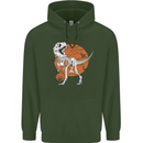 Dinosaur Halloween T-Rex Childrens Kids Hoodie Forest Green