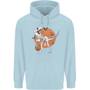 Dinosaur Halloween T-Rex Childrens Kids Hoodie Light Blue