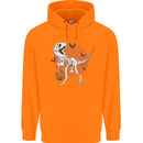 Dinosaur Halloween T-Rex Childrens Kids Hoodie Orange