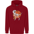 Dinosaur Halloween T-Rex Childrens Kids Hoodie Red