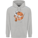 Dinosaur Halloween T-Rex Childrens Kids Hoodie Sports Grey