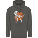 Dinosaur Halloween T-Rex Childrens Kids Hoodie Storm Grey