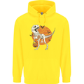 Dinosaur Halloween T-Rex Childrens Kids Hoodie Yellow