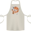 Dinosaur Halloween T-Rex Cotton Apron 100% Organic Natural