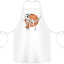 Dinosaur Halloween T-Rex Cotton Apron 100% Organic White