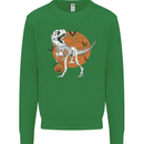 Dinosaur Halloween T-Rex Kids Sweatshirt Jumper Irish Green