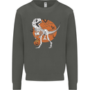 Dinosaur Halloween T-Rex Kids Sweatshirt Jumper Storm Grey