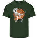 Dinosaur Halloween T-Rex Mens Cotton T-Shirt Tee Top Forest Green