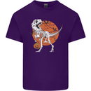 Dinosaur Halloween T-Rex Mens Cotton T-Shirt Tee Top Purple