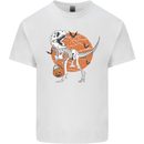 Dinosaur Halloween T-Rex Mens Cotton T-Shirt Tee Top White