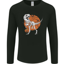 Dinosaur Halloween T-Rex Mens Long Sleeve T-Shirt Black