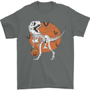 Dinosaur Halloween T-Rex Mens T-Shirt 100% Cotton Charcoal