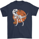 Dinosaur Halloween T-Rex Mens T-Shirt 100% Cotton Navy Blue