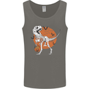Dinosaur Halloween T-Rex Mens Vest Tank Top Charcoal