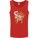 Dinosaur Halloween T-Rex Mens Vest Tank Top Red