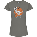 Dinosaur Halloween T-Rex Womens Petite Cut T-Shirt Charcoal