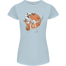 Dinosaur Halloween T-Rex Womens Petite Cut T-Shirt Light Blue