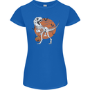 Dinosaur Halloween T-Rex Womens Petite Cut T-Shirt Royal Blue