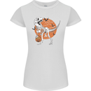 Dinosaur Halloween T-Rex Womens Petite Cut T-Shirt White