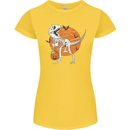Dinosaur Halloween T-Rex Womens Petite Cut T-Shirt Yellow