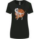 Dinosaur Halloween T-Rex Womens Wider Cut T-Shirt Black