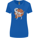 Dinosaur Halloween T-Rex Womens Wider Cut T-Shirt Royal Blue
