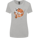 Dinosaur Halloween T-Rex Womens Wider Cut T-Shirt Sports Grey