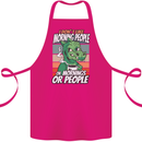 Dinosaur I Don't Like Morning People Funny Cotton Apron 100% Organic Pink
