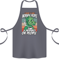 Dinosaur I Don't Like Morning People Funny Cotton Apron 100% Organic Steel