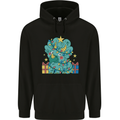 Dinosaur Triceratops Funny Christmas Tree Childrens Kids Hoodie Black