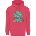 Dinosaur Triceratops Funny Christmas Tree Childrens Kids Hoodie Heliconia