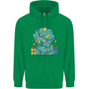 Dinosaur Triceratops Funny Christmas Tree Childrens Kids Hoodie Irish Green